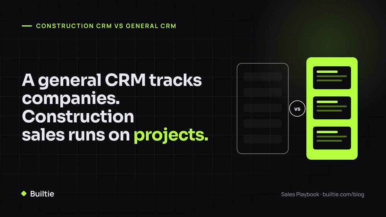 How a Construction CRM Differs From HubSpot, Salesforce or Zoho